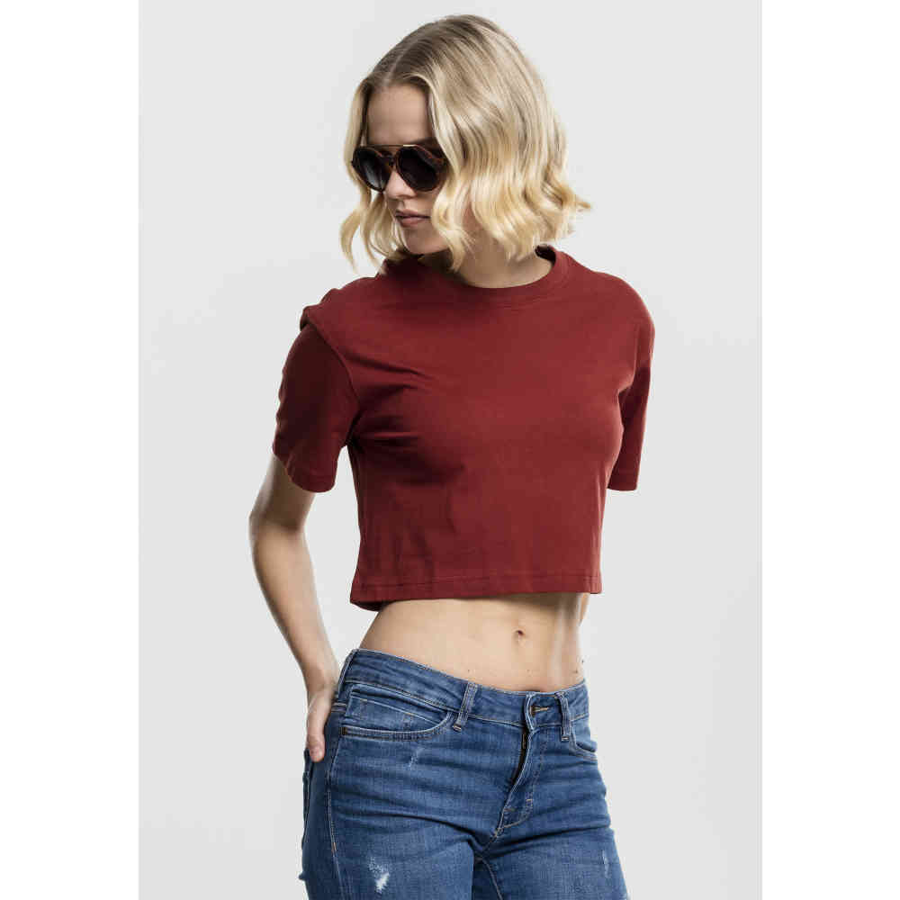 Urban Classics - Overszied Damen TShirt - Kurzes Übermaß - Rot
